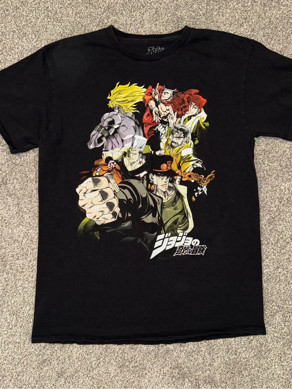 JoJo's Bizarre Adventure Black Character Graphic Tee